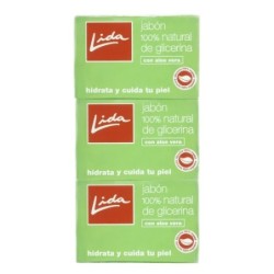 LIDA JABON ALOE 3 PASTILLAS