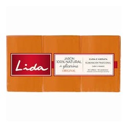 LIDA JABON PASTILLA LOTE DE 3